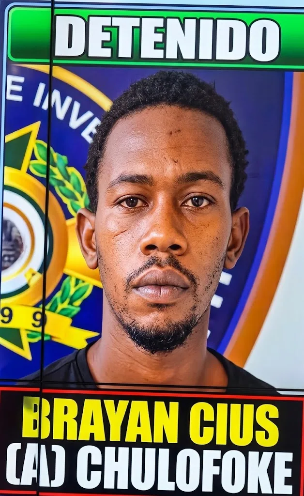 El detenido, Brayan Cius