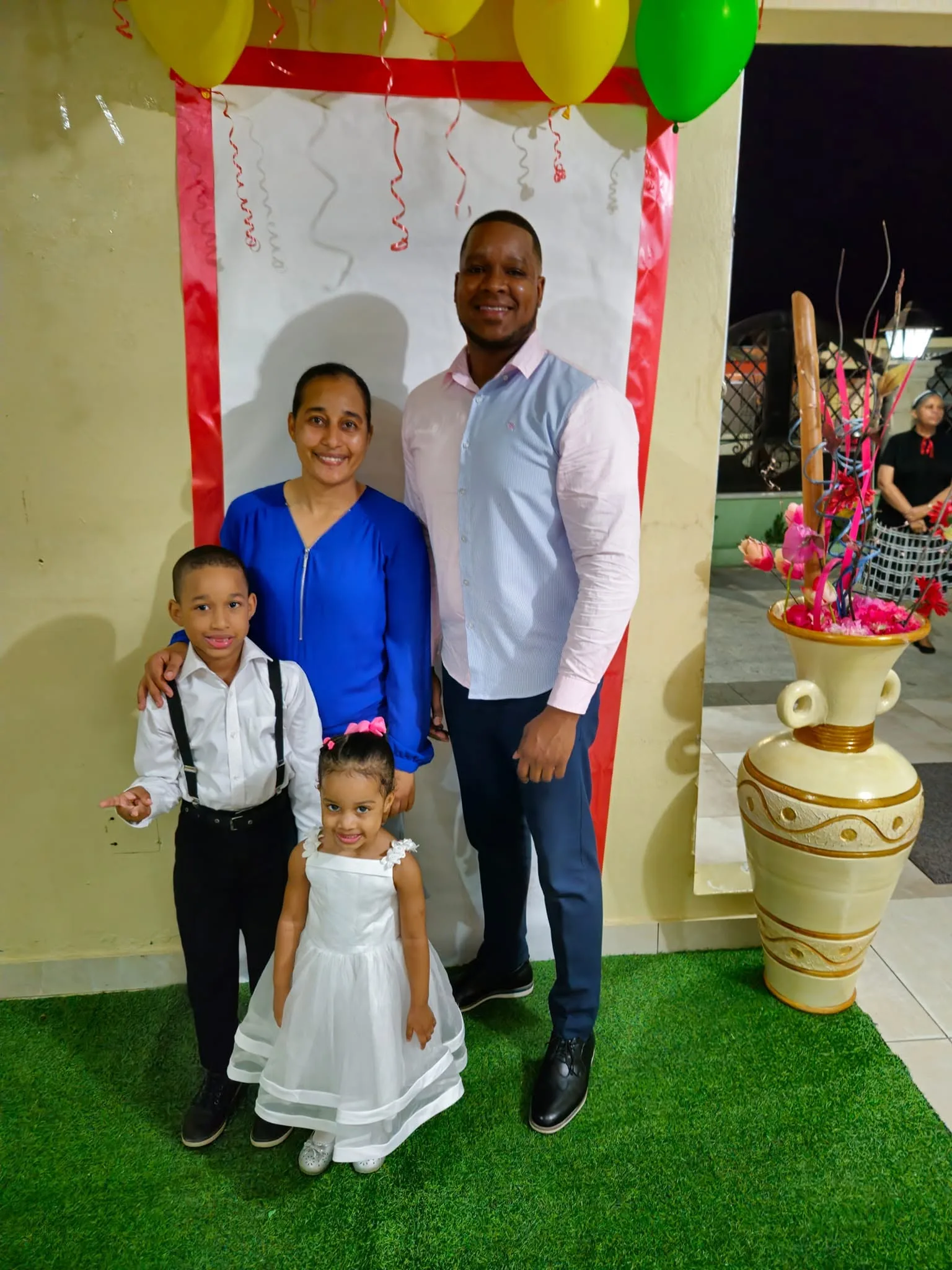 Esposo e hijos de Madelin Soriano