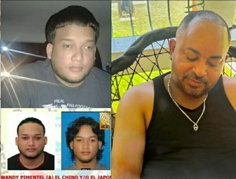 Wandy Pimentel junto a hombre que supuestamente envio a quitarle el aliento