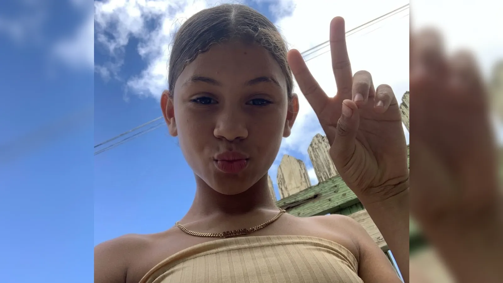 Imagen de la joven que se encuentra extraviada
