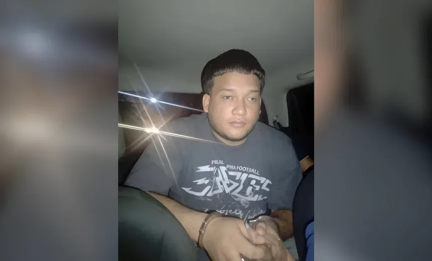 Momento en que fue apresado Wandy Pimentel