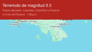 Instituto de Geociencias reporta fuerte sismo en Panamá