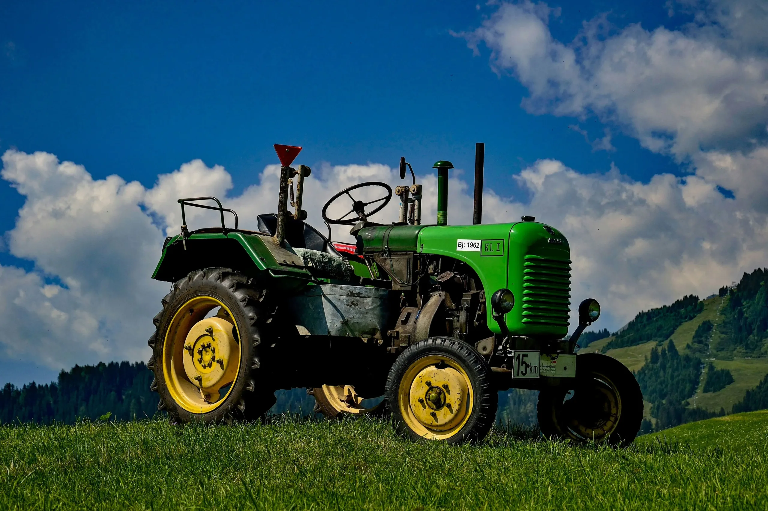 Tractor muy similar al involucrado en el incidente